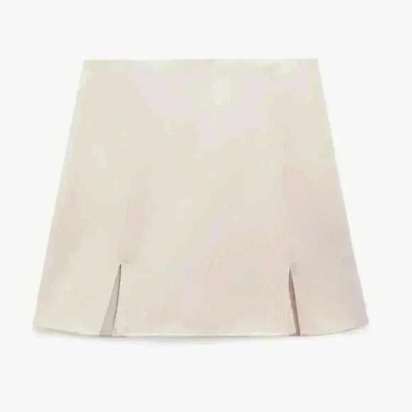 ZARA satin effect slit skort NWOT - Picture 2 of 7